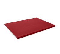 Eglooh - Calliope - Sous main Bureau en Cuir Rouge Vif cm 70x50 - Résistant Structure en Acier avec un Profil Antérieur à L, Coutures Artisanales, Fond Antidérapant - Made in Italy