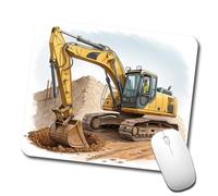 sous Main Bureau Excavatrice Jaune sous-Main Jeux vidéo 25x30CM