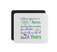 sous Main Bureau Quand on est infirmière Protection Bureau Travail 25x30CM | Leicht Zu Reinigen Tapis de Souris de jeu Anti-Rutsch Tapis de Souris Jeux vidéo Études