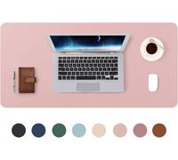 Sous-Main Bureau, Tapis De Bureau, Tapis De Clavier Et Souris, Tapis De Portable, Pad Écriture, Mouse Pad, Pour Bureau/Maison/Gaming, Pu Étanche + Suède Antidérapant 70 X 35Cm (Rose)