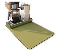 Sous Main Bureau Tapis de cuisine super absorbant, égouttoir à café, séchage rapide, for salle bain(Green,30x40 cm)