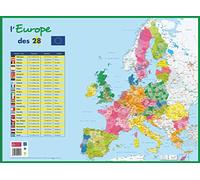 SOUS-MAIN CARTE EUROPE POLITIQUE 40,5 x 55 cm BOUCHUT