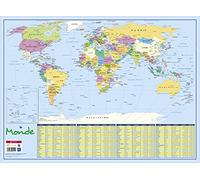 SOUS-MAIN CARTE MONDE POLITIQUE 40,5 x 55 cm BOUCHUT