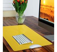 Sous Main casa pura® Jaune | Protection Sans Matière Chimique | Idéal Enfant, Maison, Bureau | Tapis Protège-sol Assorti Disponible | taille 50x65cm