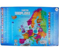 Sous-main collé Carte de l'Europe Pays européens Happy Color