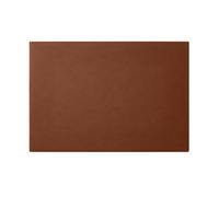 Eglooh - Mercurio - Sous main Bureau en Cuir Orange Marron Naturel cm 50x35 - Coutures Artisanales et Fond Antidérapant - Made in Italy