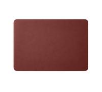 Eglooh - Herms - Sous main Bureau en Cuir Rouge Bordeaux cm 50x35 - Coutures Artisanales et Angles Ronds - Made in Italy