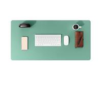 Sous-main de bureau antidérapant en cuir PU, sous-main d'ordinateur, sous-main de bureau étanche for bureau et maison 60 cm x 35 cm Pour Bureau(Green-Blue)