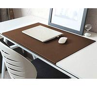 Sous-main de bureau avec protection des bords en cuir souple Lux 120 x 60 cm multifonctionnel Sous-main en cuir pour bureau souris PC Clavier Pads, imperméable, résistant à l'huile et à la poussière