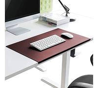 Sous-main de bureau avec rebord de fixation, tapis pour ordinateur portable, sous-main antidérapant, tapis de bureau en cuir PU, tapis de souris étanche avec protection des bords
