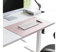 Sous-main de bureau avec rebord de fixation, tapis pour ordinateur portable, sous-main antidérapant, tapis de bureau en cuir PU, tapis de souris étanche avec protection des bords