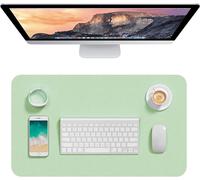 Sous-main de bureau en cuir synthétique, 60 x 35,1 cm, M, tapis de souris étendu M, protection imperméable, antidérapant, ultra fin, pour petit clavier d'ordinateur portable, pour bureau