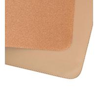 Sous-main de bureau en liège, imperméable en cuir, double face, pour clavier et maison, bureau et maison, tapis d'écriture, tapis d'ordinateur portable (70 x 30 cm, kaki)