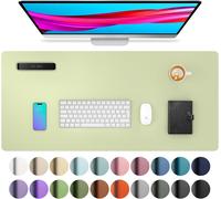 Sous-Main De Bureau Et Maison Étanche, Tapis De Souris, Tapis De Bureau Antidérapant, En Cuir Pu, 80 Cm X 40 Cm, Herbe Vert