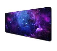 Sous-Main de Bureau et Tapis de Souris Avec Base Antidérapante - Motif Personnalisé Galaxie - Pour Ordinateur Portable, Bureau et Maison - 80 x 40 cm