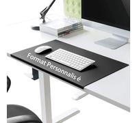 Sous-main de bureau extra large en cuir PU avec rebord,format personnalisé