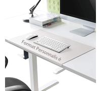 Sous-main de bureau extra large en cuir PU avec rebord,format personnalisé