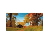 Sous-main de bureau imperméable 61 x 30,5 cm avec base en caoutchouc antidérapant, surface lisse pour jeu, bureau, galerie, protection de bureau d'automne pour ordinateur portable, accessoires de