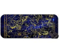 Sous-main de bureau pour clavier, constellation Perseus Andromeda Thèmes du zodiaque du tapis de souris XXL pour jeu