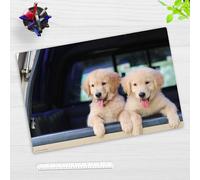Sous-main de bureau pour enfants et adultes - Golden Retriever Chiots de chiens - En vinyle de qualité supérieure - 60x40 cm - Sous-main antidérapant avec meilleure protection - Fabriqué en Allemagne