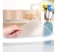 Sous-main de bureau transparent de 1 mm d'épaisseur, imperméable, lavable, pour salle à manger, café, cuisine, bureau, grand format, 110 x 130 cm, protecteur multi-usage