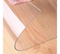 Sous-main de bureau transparent résistant à la chaleur, Tapis de Bureau Transparent, grand tapis d'écriture imperméable et antidérapant pour bureau et maison(Transparent - 1 mm,120x240cm)