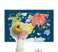 Sous-main d'étudiant - Grand tapis d'écriture imprimé, protection de table antidérapante, lisse durable, design éducatif créatif | Tapis de souris organisateur pour les devoirs d'étude, la mai