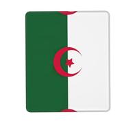 Sous-main drapeau de l'Algérie lavable pour bureau/jeux/écriture, base en caoutchouc, surface en polyester