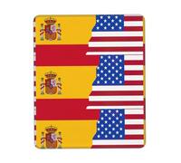 Sous-main drapeau de l'Espagne américaine, lavable pour bureau/jeux/écriture, base en caoutchouc, surface en polyester