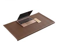 Sous-main en cuir - Protection de table de bureau - Tapis d'écriture antidérapant, tapis de souris pour ordinateur portable - Tapis de clavier imperméable pour bureau et maison - 100 x 50 cm - Marron