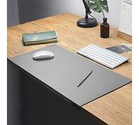 sous-Main en Cuir PU épaissir,Tapis de Souris Grand Bureau,Épaisseur 4mm,Imperméable,Antidérapant Verrouillage du Bord,Tapis de Bureau-Tableau d'écriture-Tapis de Souris dans Une