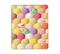Sous-main en forme de crème glacée, lavable pour bureau/jeux/écriture, base en caoutchouc, surface en polyester