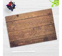 Sous-main enfant et adulte - "aspect bois marron" - en vinyle de première qualité (plastique) - 60 x 40 cm - Sous-main antidérapant avec la meilleure protection - Fabriqué en Allemagne