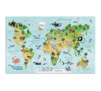 Herma Sous-main enfant 19667 – Carton robuste 55×35 cm, antidérapant, carte du monde recto/verso