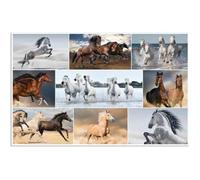 Sous-main - HERMA - Chevaux - 550 x 350 mm - Surface Soft Touch - Imprimé recto verso
