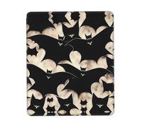 Sous-main imprimé chauve-souris, lavable pour bureau/jeux/écriture, base en caoutchouc, surface en polyester