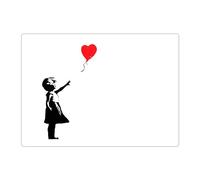 Sous-main lavable - 70 x 50 cm - Banksy - Balloon Girl - En vinyle de qualité supérieure - Fabriqué en Allemagne