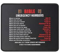 sous-Main Numéros d'urgence des Saintes Écritures Tapis Jeux vidéo 25x30CM