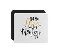 sous-Main Pas Mon Cirque, Pas Mes singes, néoprène Mouse Pad Bureau 25x30CM