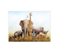 Sous-main pour enfants et adultes - « Animaux Afrique » - 44 x 32 cm - En vinyle de qualité supérieure - Fabriqué en Allemagne