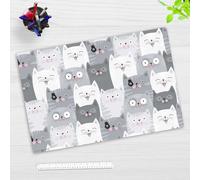 Sous-main pour enfants et adultes - Conférence des chats - En vinyle résistant de qualité supérieure (sans BPA) - 60 x 40 cm - Fabriqué en Allemagne