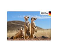 Sous-main pour enfants et adultes - Motif suricate - 60 x 40 cm - En vinyle de qualité supérieure - Fabriqué en Allemagne