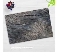 Sous-main pour enfants et adultes - « Vieux arbre écorce grise » - 60 x 40 cm - En vinyle de qualité supérieure - Fabriqué en Allemagne