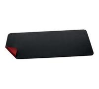 Sous-main, similicuir, enroulable, noir/rouge