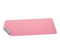 Sous-main, similicuir, enroulable, rose/argent