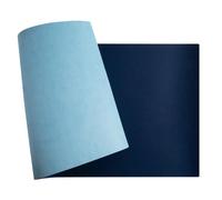 Sous main souple PU bicolore - 43x90cm - Marine/ciel