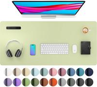 Sous-Main, Tapis De Bureau En Cuir Pu, Tapis De Souris, Protection De Bureau Antidérapante, Bloc-Notes De Bureau Étanche Pour Le Bureau Et La Maison (91X43Cm,Herbe Vert¿