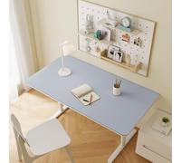 Sous-main Tapis de bureau en PU Tapis de souris imperméable et facile à nettoyer épaisseur 1.5mm pour Bureau à Domicile ou Büro(Blue,80x120cm)