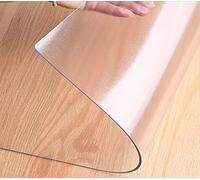 Sous-main transparent 100 x 50 cm, grand tapis de protection de bureau, imperméable, antidérapant, résistant à la chaleur