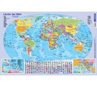 Sous-mains Carte politique du monde/Pays du monde SOUS-MAIN DE BUREAU
